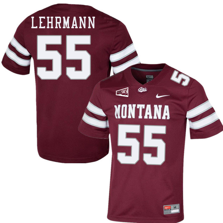 Andres Lehrmann Montana Grizzlies Jersey,Montana Grizzlies #55 Andres Lehrmann Jersey-Maroon